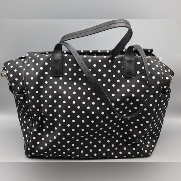 Kate Spade Black & White Polka Dotted Diaper Bag - Picture 2 of 12